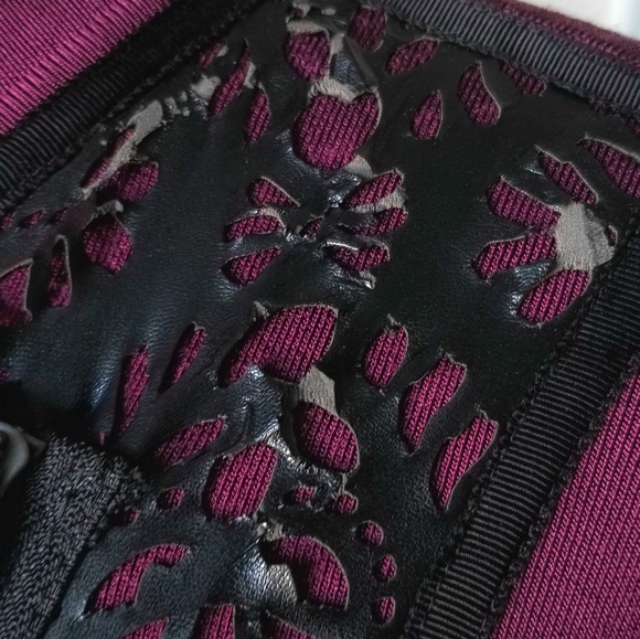 Naeem Khan Lasercut Knit Moto Jacket - Picture 5 of 9